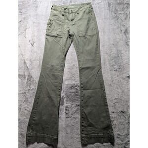 Cowgirl Tuff Co Flare Pants Women's Size 28x35 Green